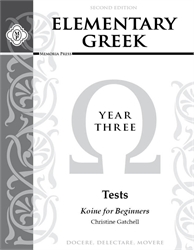 Elementary Greek Year Three - Tests