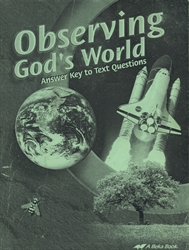 Observing God's World - Answer Key (old)