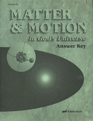 Matter & Motion in God's Universe - Text Answer Key (old)