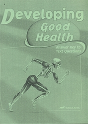 Developing Good Health - Answer Key (really old)