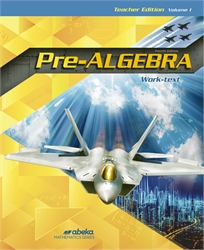 Pre-Algebra - Teacher Edition Volume 1