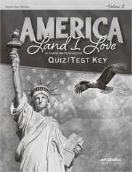 America: Land I Love - Quiz and Test Key Volume 2