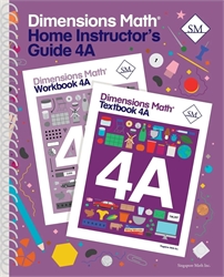 Dimensions Math 4A - Home Instructor's Guide