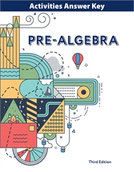 Pre-Algebra - Student Activities Answer Key