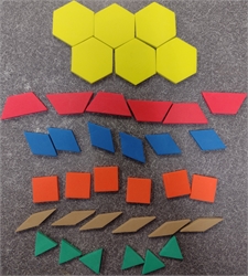 Foam Pattern Blocks - 36 pieces