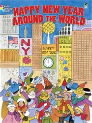 Happy New Year Around the World - Coloring Book