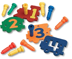 Number Express puzzle and pegs