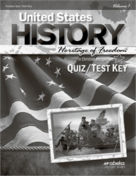 United States History - Quiz & Test Key Volume 1