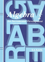Saxon Algebra 1/2 - Answer Key only