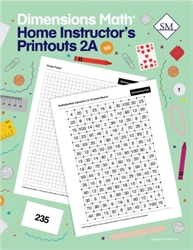 Dimensions Math 2A - Home Instructor's Printouts