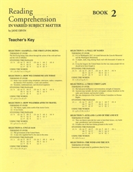 Reading Comprehension in Varied Subject Matter Book 2 - Answer Key