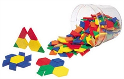 Plastic Pattern Blocks Mini-Set