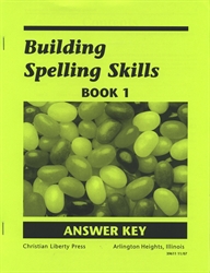 Building Spelling Skills Book 1 - Answer Key (old)