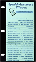 The Flippers 618W Spanish Grammar 1 Flip-Up Guide - For Grades 8-College