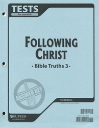 Bible Truths 3 - Test Answer Key (old)