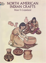 North American Indian Crafts - Coloring Book