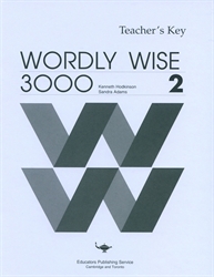 Wordly Wise 3000 Book 2 - Answer Key (really old)