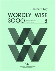 Wordly Wise 3000 Book 3 - Answer Key (really old)