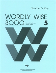 Wordly Wise 3000 Book 5 - Answer Key (really old)