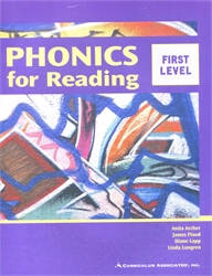 Phonics for Reading First Level - Student Workbook