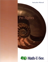 Math-U-See Pre-Algebra - Instruction Manual (hardcover)
