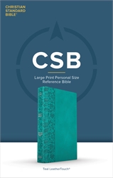 CSB Large Print Personal Size Reference Bible - Teal