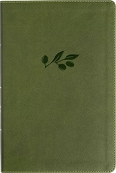 NASB Giant Print Reference Bible - Olive