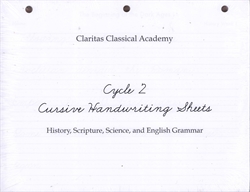 Claritas Cycle 2 Cursive Handwriting Sheets
