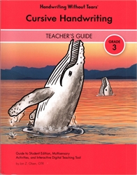 Cursive Handwriting - Teacher's Guide