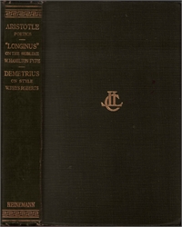 Poetics, On the Sublime, On Style - Parallel Greek-English Text