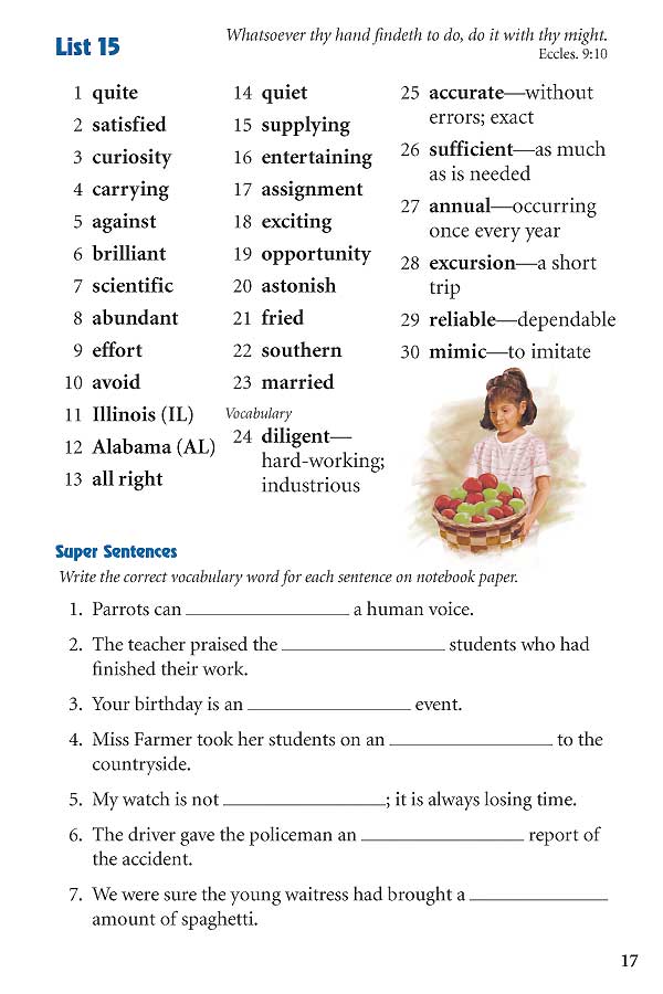 Spelling, Vocabulary, Poetry 4 - Workbook - Exodus Books